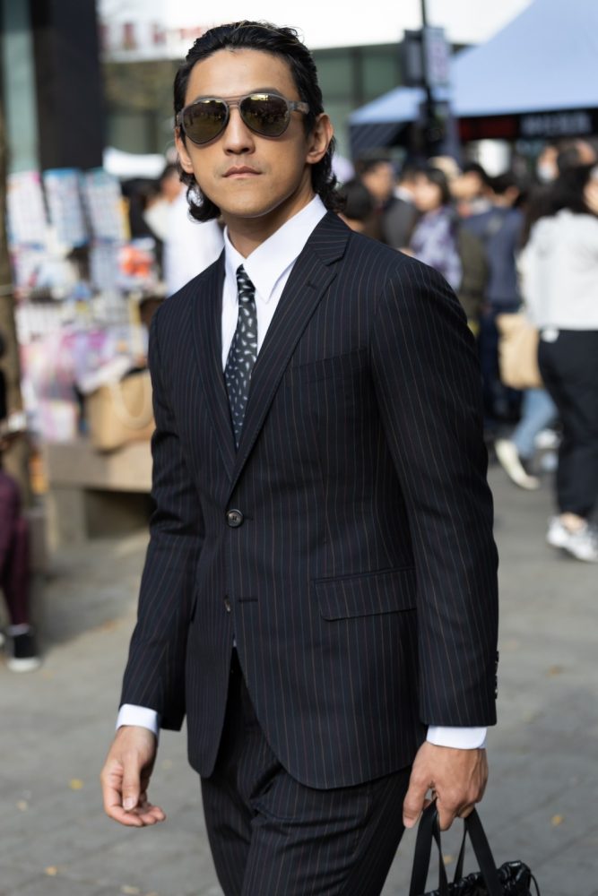 Mr. Ma & Suit黑色條紋三件式西裝
